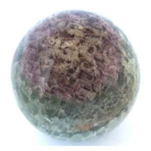   Ball 05 Electric Purple Star Green Crystal Metaphysical Sphere 3.5