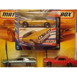 Matchbox Superfast 1968 Cougar #16 with Variants #3 {3 pieces} Scale 1 