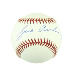  Lars Anderson Autographed OML Baseball   MLB Authenticated 