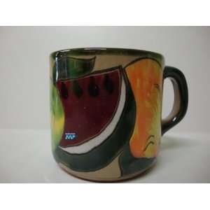Mexican Talavera Ceramic Pottery Coffee Mug Cup Mexico Art Decor Hand 
