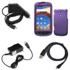  Samsung Galaxy S Epic 4G Combo Rubber Feel Purple 