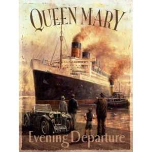  Queen Mary Cruise Ship Metal Sign Ship and Nautical Decor 