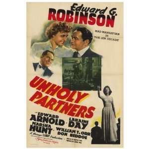  Unholy Partners (1941) 27 x 40 Movie Poster Style A