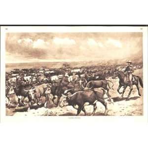  Cattle Ranch 1930 Drawing By J Mcfarlane