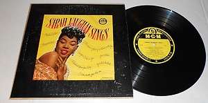 SARAH VAUGHAN SINGS Rare 1950s MGM Jazz 10 LP  