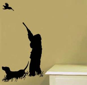Vinyl Wall Art Decal Lodge Decor Pheasant Bird Hunting  