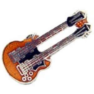  Double neck Guitar Pin 1 Arts, Crafts & Sewing