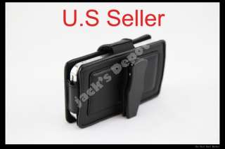iphone 4 4G 4S Leather Case With Removable Belt Clip Pouch Fits Phone 