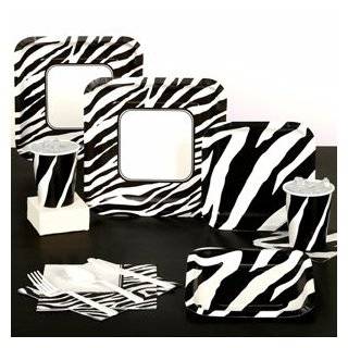  Super Stylish Birthday 7 inch Zebra Print Paper Plates 8 