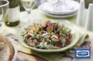 BBQ chicken and chorizo salad