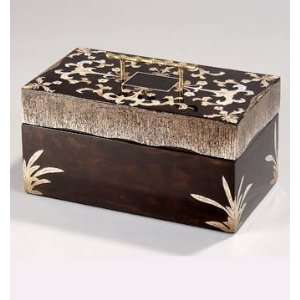  PC4611   Mosaic Box with Lid, Lacquered wood