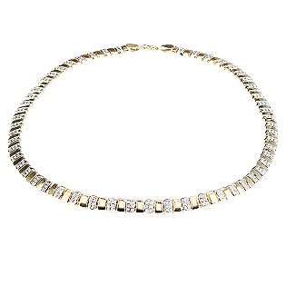 Diamond Fascination 14k Yellow Gold Diamond Accent Oval Link 17 Inch 
