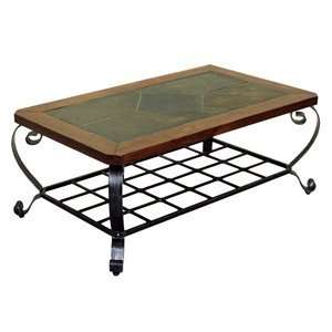  836 40 Mixed Media Cocktail Coffee Table, Metal
