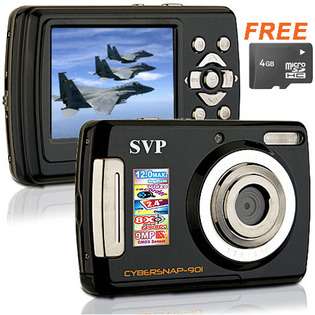 SVP Cybersnap 901 Ultra Slim 12MP Max. Digital Camera/Camcorder/Li ion 