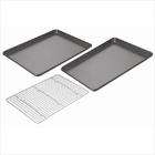 Chicago Metallic 16833 Set of 2 Jelly Roll Pans with Cooling Rack