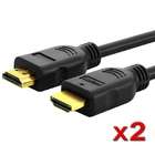 eForCity 2 Pack 25Ft High Speed Hdmi Cable 1.3 Digital Video Cable 