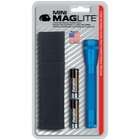 MagLite Mini Maglite Blue Flashlight Holster Kit 2 AA Cells