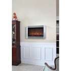 Stainless Steel Wall Mounted Electric Fireplace   Stainless Steel 