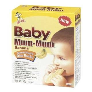 Hot Kid Baby Mum Mum Original Flavor Rice Biscuit, 24 Count (Pack of 6 