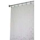 Interdesign Pin Tuck Stall Size Shower Curtain, White, 54 Inches X 78 