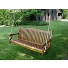 SFK Furniture SFK Oak Wood Porch Swing