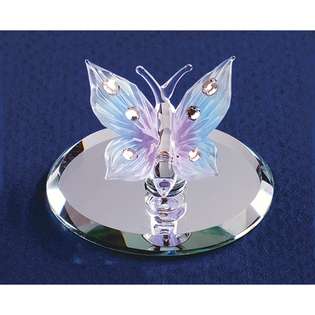 Blue Butterfly Glass Figurine  goldia Jewelry Gold Jewelry Sets 