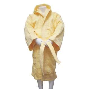 Textiles Plus Inc. Terry Kid Robe in Yellow   Size Medium at  
