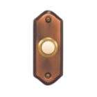 Heath Zenith Recessed Mount Push Button   Brushed Copper