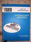 Ford Tractor 420 Tool Bar Cultivator Operator Manual p