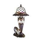 Dale Tiffany Hat Shoe Umbrella Table Lamp in Antique Brass