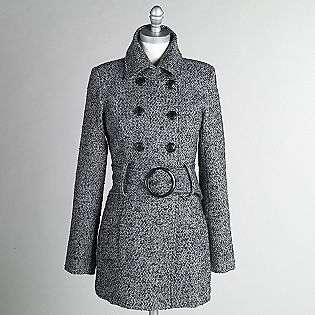 Juniors Tweed Trench Coat  New Look Clothing Juniors Outerwear 