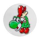 Carsons Collectibles Oval Ornament (2 Sided) of Yoshi and Baby Mario