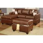   sofa with reversible chaise with Free pillows and storage ottoman