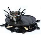   person Raclette Party Grill and Fondue Set with 8 Small Pans