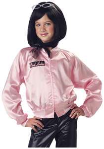 XS Girls Kids Pink Ladies Jacket Grease  