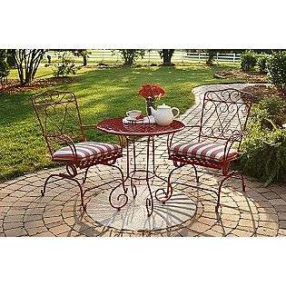   Bistro*   Red  Country Living Outdoor Living Patio Furniture Bistro