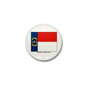  North Carolina State Flag States Mini Button by  