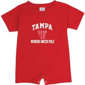  Tampa Spartans Red Womens Water Polo Arch Baby Romper 
