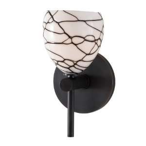   WS4250 29 Fila Wall Sconce White Shade With Black