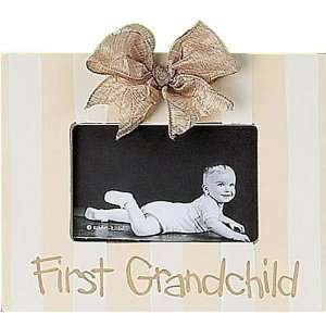  Rr   First Grandchild Picture Frame   Cream Baby