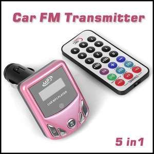 5IN1 LCD Car  Player FM Transmitter USB Drive SD MMC  