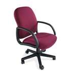 La Z Boy Durable Mid Back Swivel Chair   Upholstery No Nonsense 
