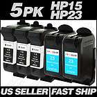   HP 23 C6615DN C1823D BK C Ink for Deskjet 810 810C 812 812C Printer