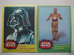 1977 Star Wars Yellow & Green Single Cards** U PICK 1**  