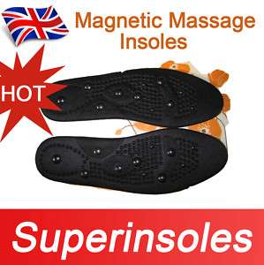 Mans Magnetic Massage Shoe Insoles/Pads Black  