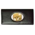 Carsons Collectibles Long Wallet of Decorative Lotus Flowers