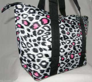 Insulated Lunch Tote Makeup Bag Case Lynx Leo Dot Zebra  