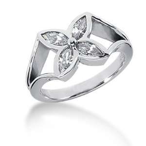  1.2 Ct Diamond Engagement Ring Wedding Band Marquise Prong 