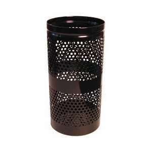  22 Gallon Perforated Trash Receptacle Coffee
