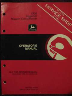 John Deere 1320 Impeller Mower Conditioner Operator Manual  